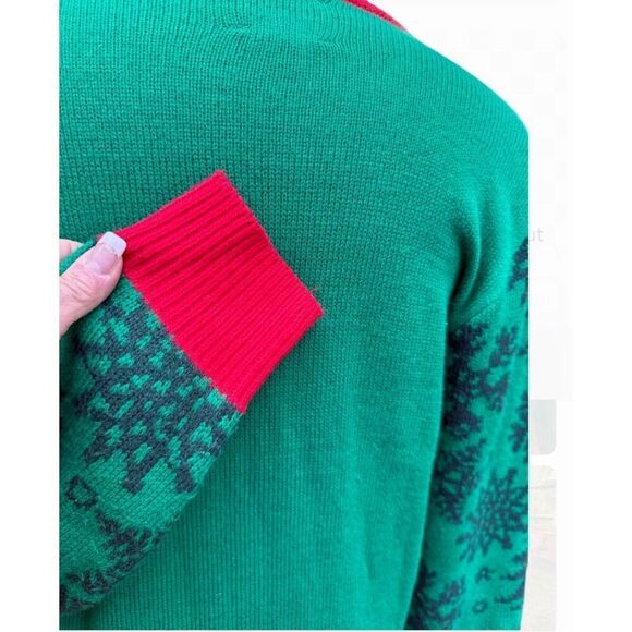 Meowy Catmus Ugly Christmas Sweater by Party Sweater  Sz. M Cat Christmas - Picture 5 of 8